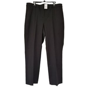 J. Crew Tall Kallie Tall Straight‎ Leg Pants Size T18 Black NWT $98 BO900